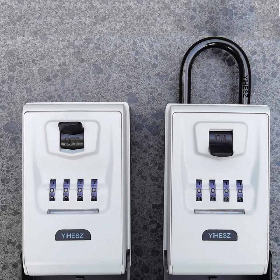 Waterproof Mini Lock Box with LED Security Light