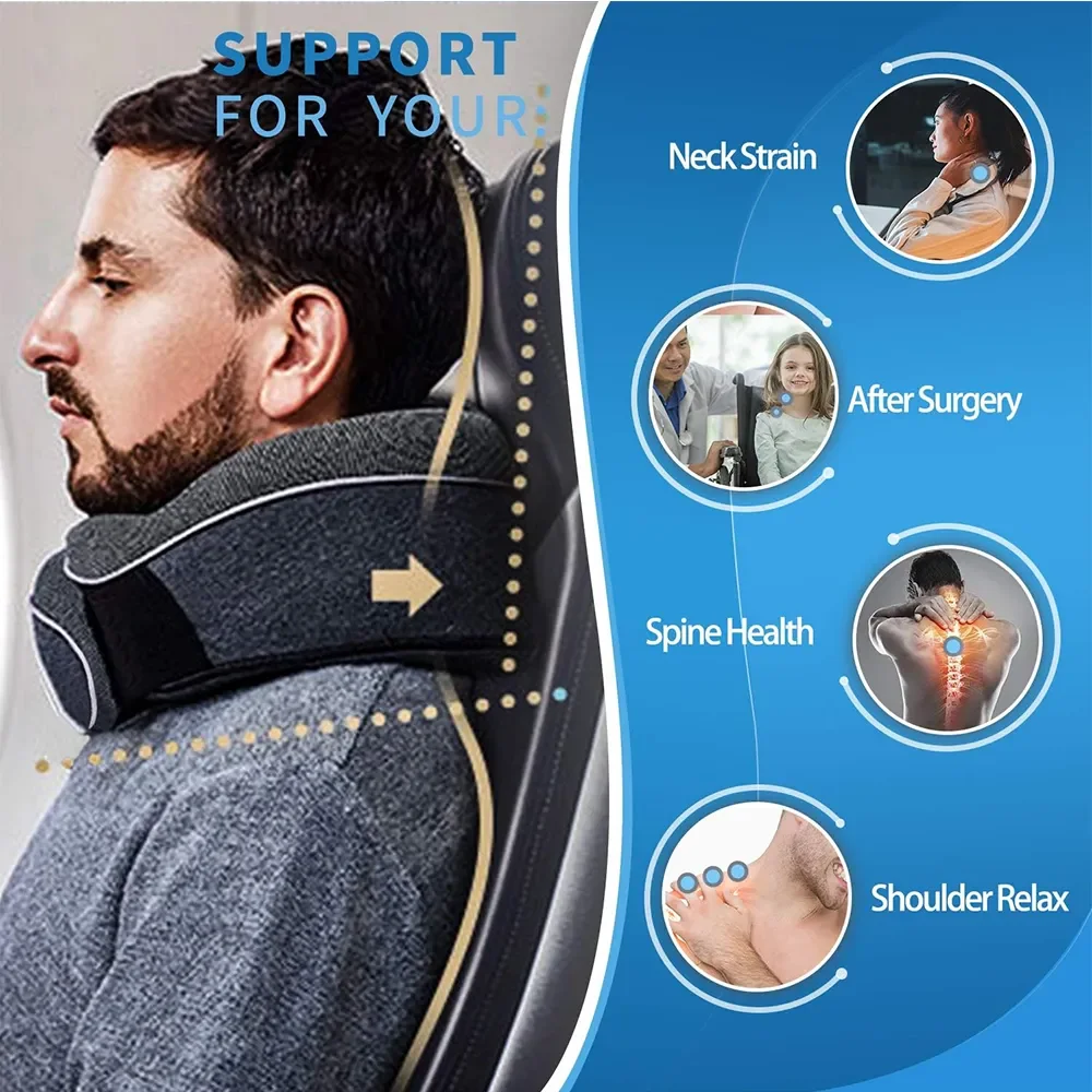 Neck Pillow Car Neck Pillow Travel Pillow Memory Foam Neck Pillow Cervical Vertebra Travel Portable Noon Break Aircraft U Type Of Pillow Sleep Camping Carry Bag