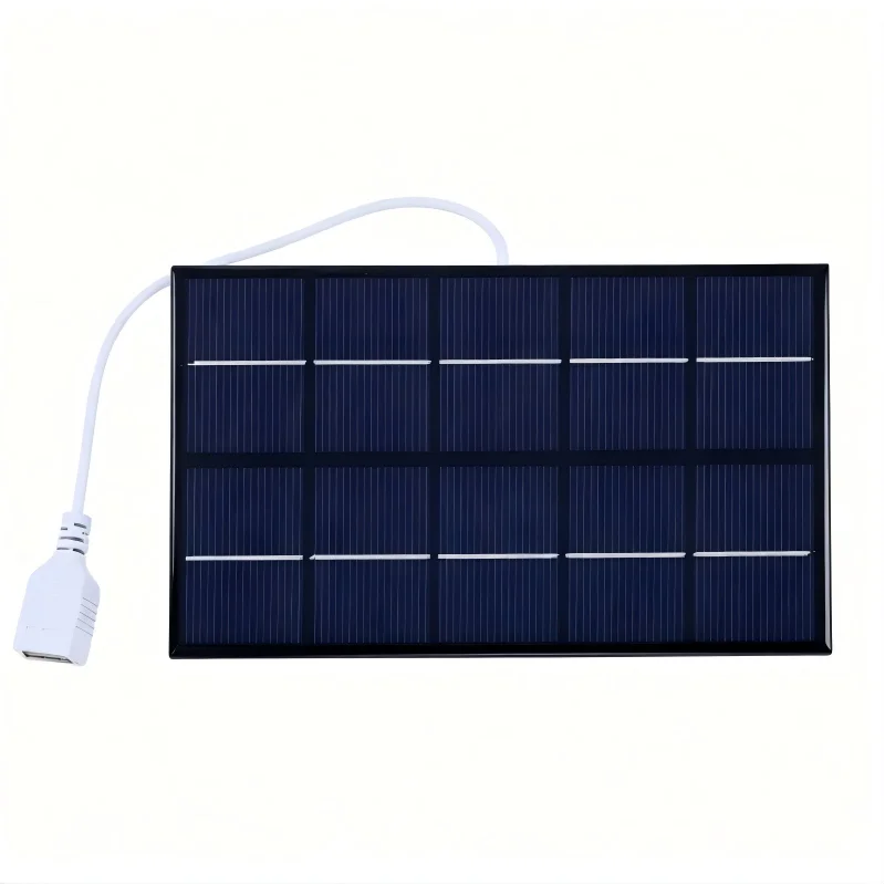 แผงโซลาร์เซลล์พกพา 5V 5W/10W ชาร์จเร็ว ใช้งานกลางแจ้ง