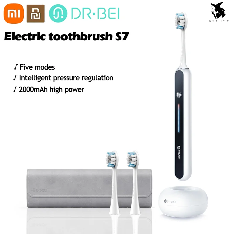 XiaoMi Youpin электрическая зубная щетка S7 перезаряжаемая IPX7 Водонепроницаемая 2