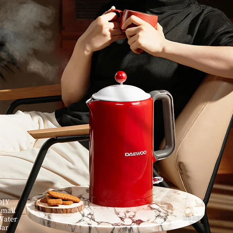 Daewoo Beautiful Electric Kettle Retro Smart Water Boiler For Home