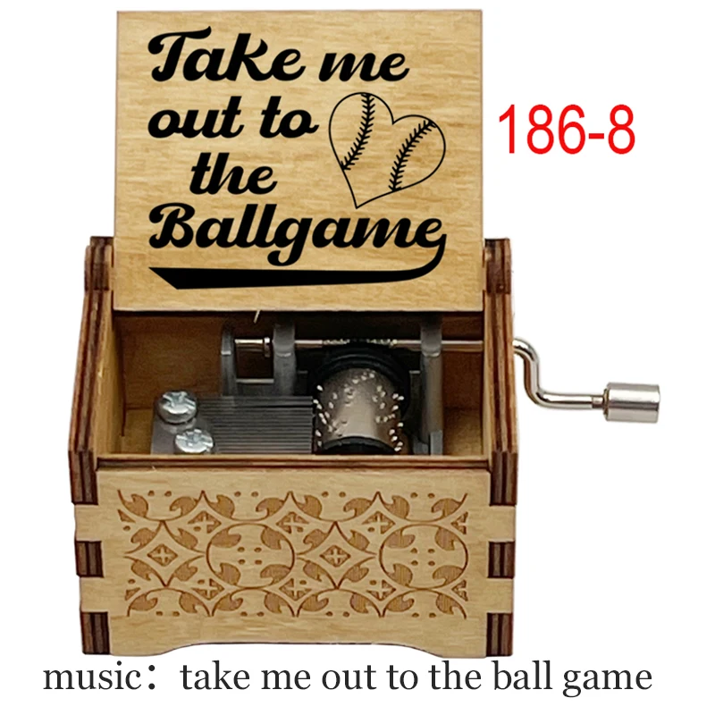 Take Me Out To The Ball Game Hand music box Kids Songs Super Simple Nursery Rhymes for kids boys girls toy gift 3
