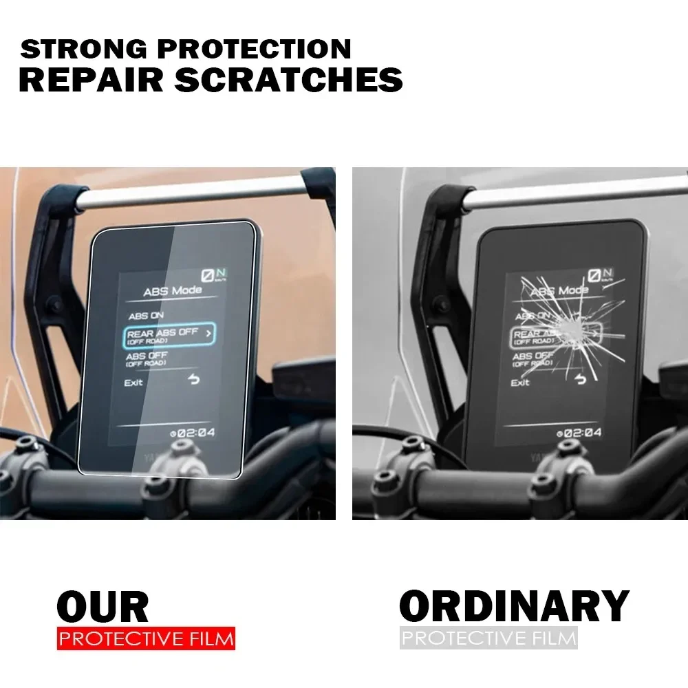 Motorcycle Screen Protector For Yamaha Tenere 700 Tenere700 World Raid-Motorcycle Scratch Cluster Screen Dashboard Protection Instrument Film