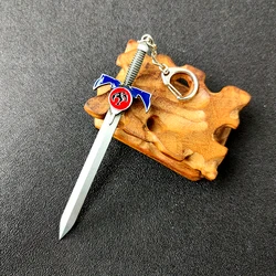 Thundercats 3D Panther Head Shield Sword Metal Keychain (K392 - silver)