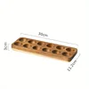 Wooden Egg Holder Shockproof Egg Grid Solid Wood Japanese Style Egg Tray Household Kitchen Tidying Egg Storage Box 6