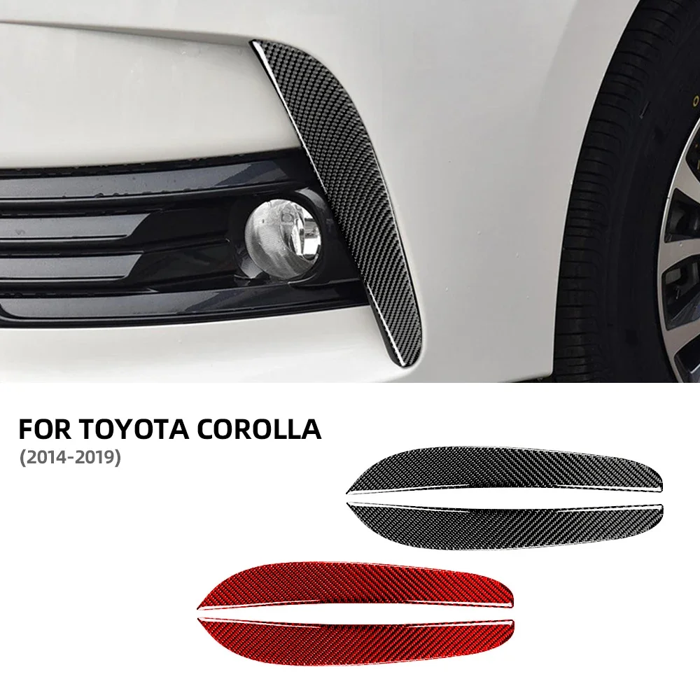 

Carbon Fiber Black Fit for Toyota Corolla 2014 2015 2016 2017 2018 2019 Front Bumper Car Acceccories Para Auto Stickers Tools
