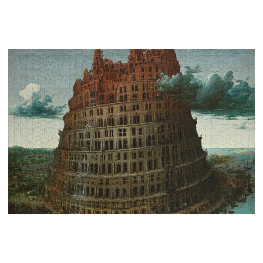 

The Tower of Babel - Painting by Pieter Bruegel the Elder Jigsaw Puzzle Novel Toys For Children 2022 Puzzle