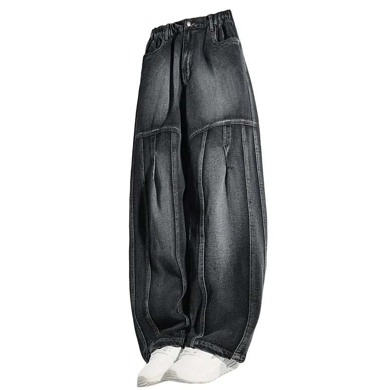 사계절 등산 하이킹 편안하고 통기성 좋은 트렌디한 다용도 청바지 패셔너블한 루즈핏 커브드 나이프 팬츠