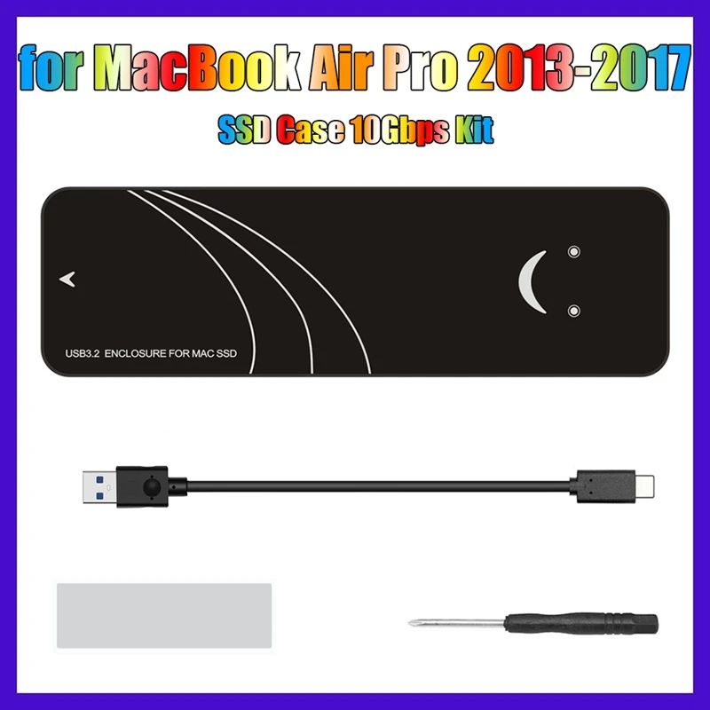 

SSD Enclosure For Air/ Pro 2013-2017 USB3.2 GEN2 Solid State Drive Case(10Gbps)