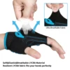 MOREOK Mountain Bike Gloves Half Finger 5MM Silicone Gel Pads Shock-Absorbing Non-Slip Cycling Gloves for MTB Road Biking Men Wo 5