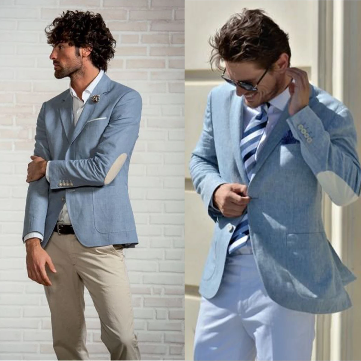 

Blazer Men Suits Tuxedos Bohemian Peaked Lapel Single Breasted 1 Pieces Casual Business Custom size Party Occasion