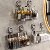 Bathroom Large Suction Cup Rack Shower Gel Hanging Basket in The Bathroom Wall-mounted Storage Rack Cosmetics Storage Box 1