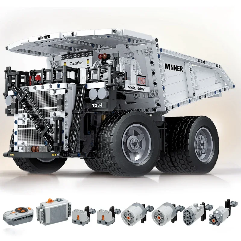 Vincitore 7120 High Tech Engineering Vehicle Mining Truck Assemblato Telecomando Modello Di Auto Building Block Giocattoli In Mattoni Set Regalo