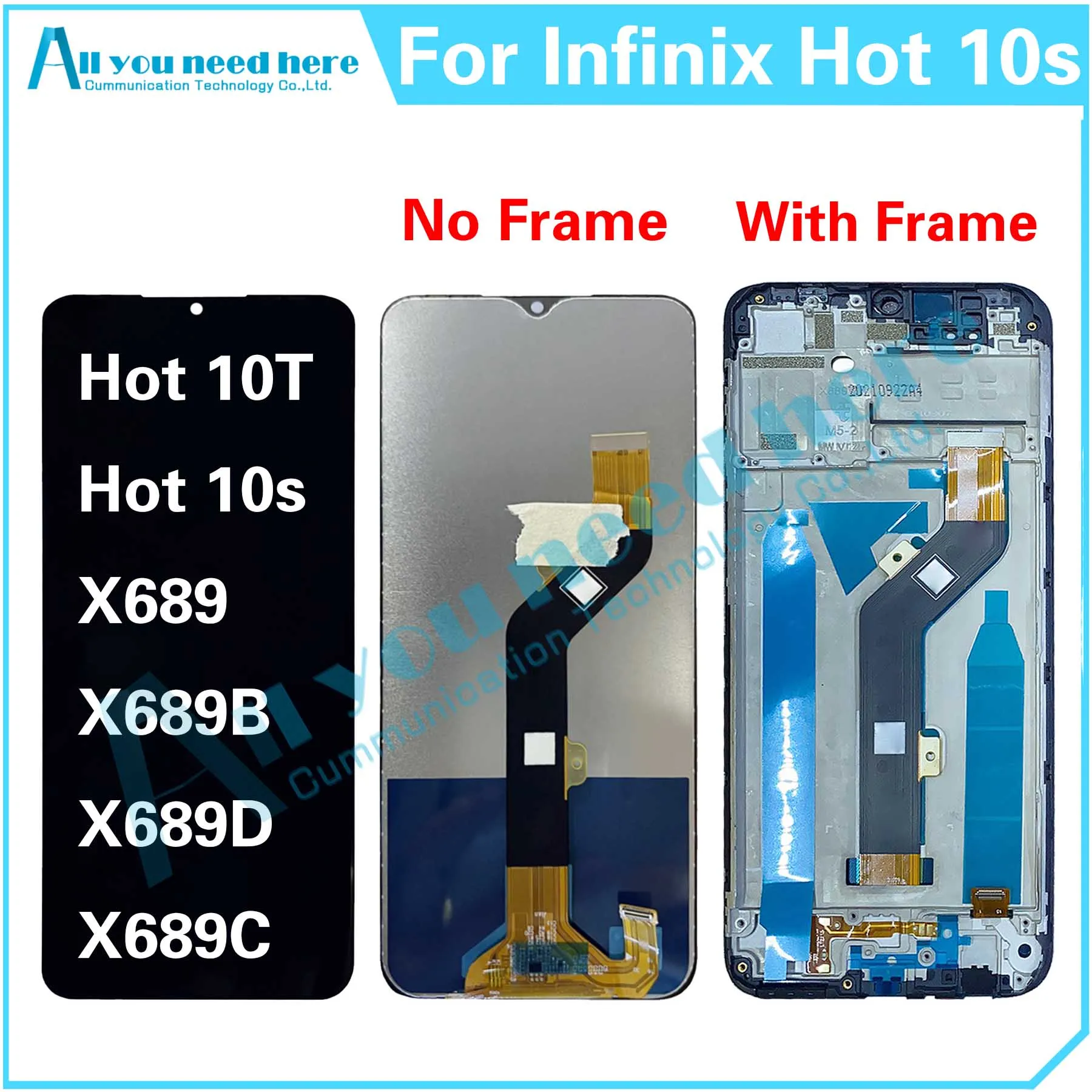 

Для Infinix Hot 10T 10S X689 X689C X689B X689D Hot10S Hot10T LCD дисплей кодирующий преобразователь сенсорного экрана в сборе Замена