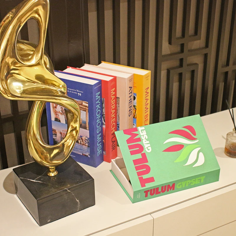 

Modern Fashion Fake Books Home Decoration Accessories for Living Room Home Decor Prop Books Simple Nordic Coffee Table Book