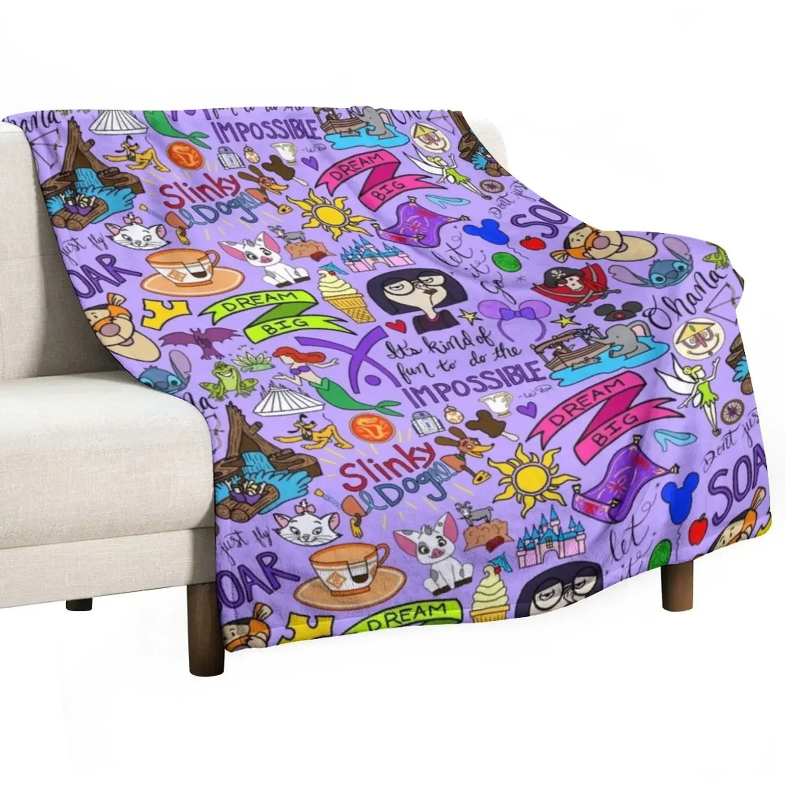 

Vacation Mode Throw Blanket Softest Plaid on the sofa Blankets