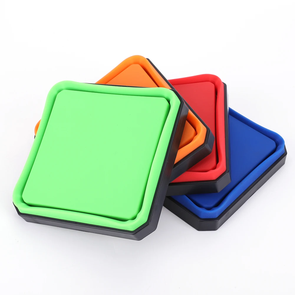 1-4PCS Magnetic Screw Tray Silicone Screw Bowl Tools Parts Storage Box Plumber Carpenters Tool Organizer Magnetic Tray Box