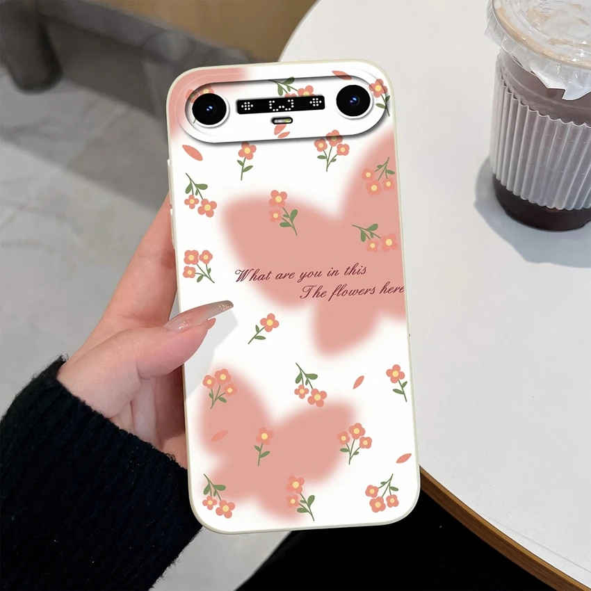 Beautiful Clouds Pattern Slim Liquid Silicone Anti-Slip Phone Case
