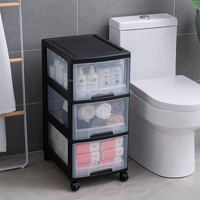 Bathroom Gap Storage Rack Installation Free Toilet Storage Cabinet Floor  Narrow Cabinet Bathroom Organizer with Waterproof Cover - AliExpress