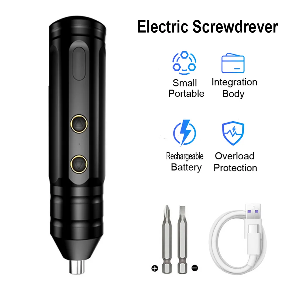 Mini Portable Electric Screwdriver Kit Rechargeable Smart Cordless Automatic Screwdriver Set for Mobile Phones Home Repair Tool vcan electric mini precision cordless screwdriver tool set for mobile phones watches glasses radios repair