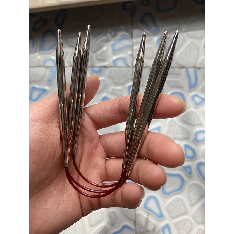 New Arrive 3Pcs/pack Nylon Tube Circular Knitting Needles Sock/Sleeve Needle Wool Cotton Yarn DIY Knit Accessories