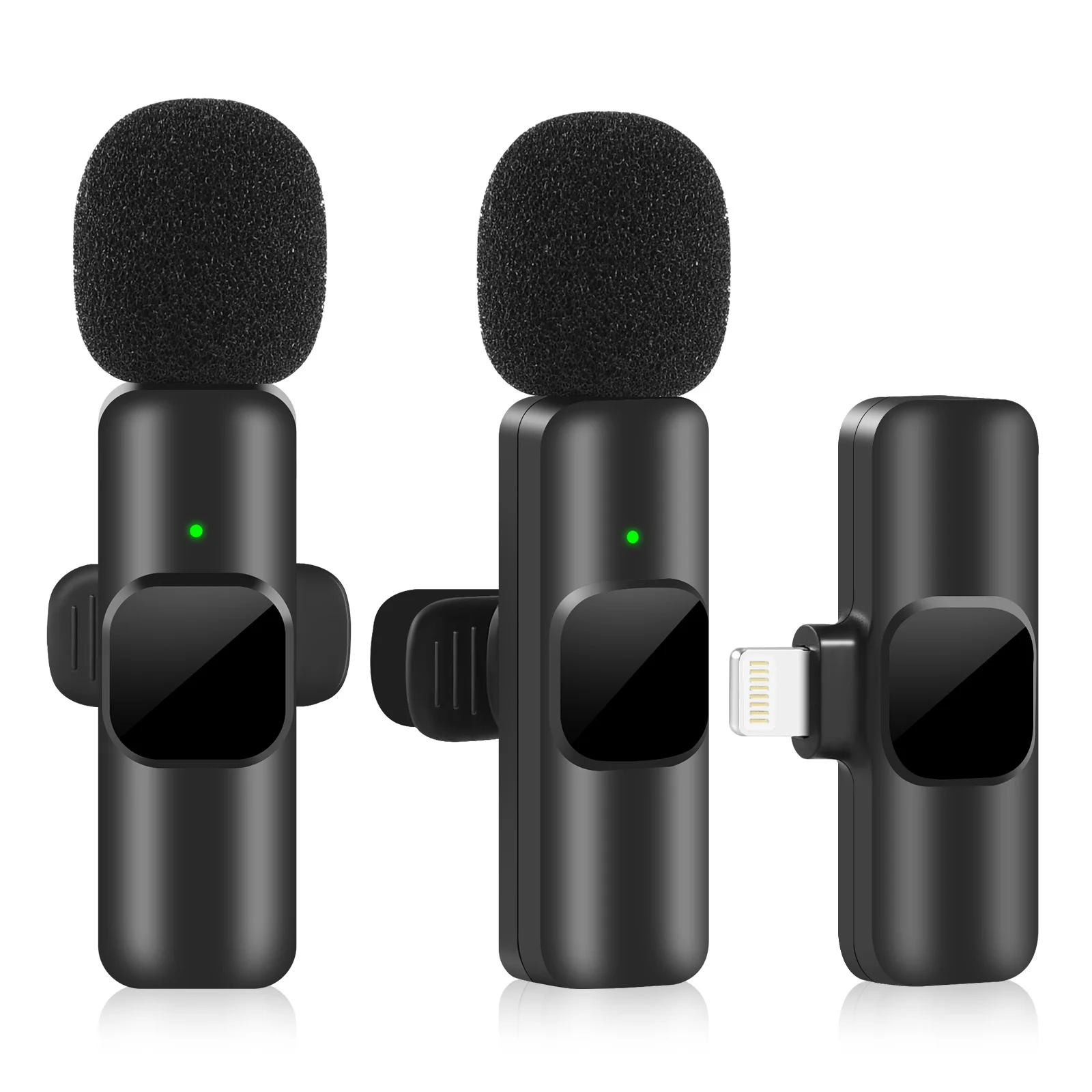 Wireless Lavalier Microphone Portable Audio Video Recording Mini Mic for  iPhone Android Live Broadcast Gaming Phone Mic - AliExpress
