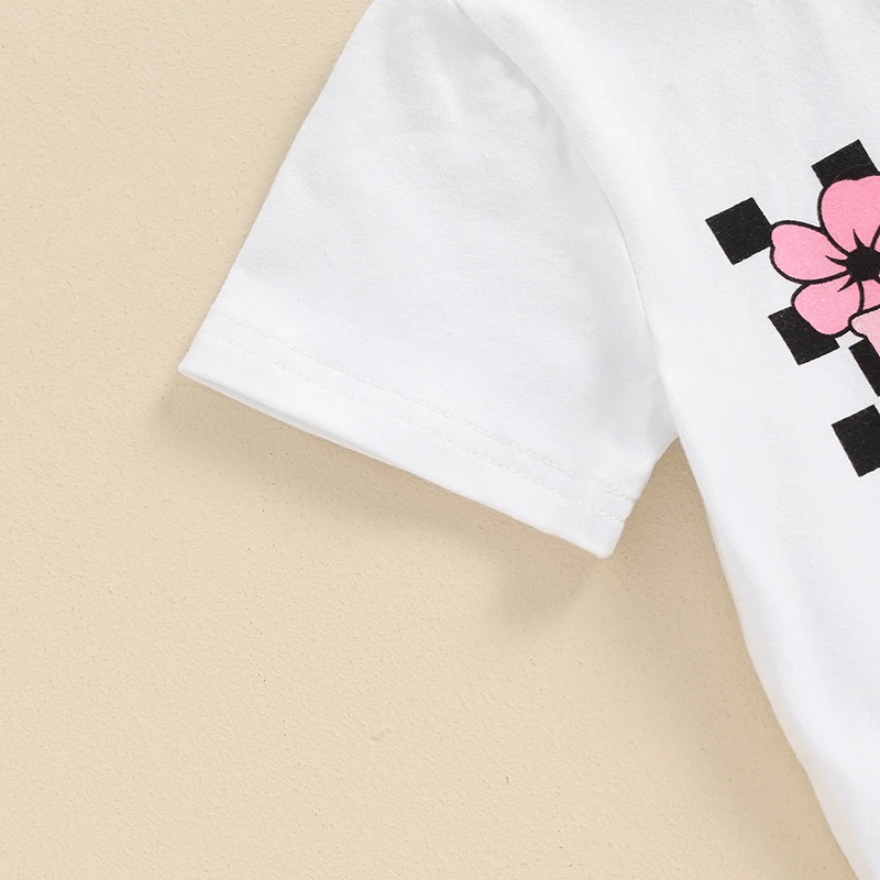 

Летняя одежда для малышей, маленьких девочек, комбинезон с короткими рукавами для папы и девочек, рубашки, шахматные расклешенные штаны