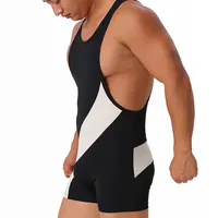 Men's Fitness Suit Elastic  Leotard Undershirt Nylon Bodysuit Close-Fitting Compression Wear for Sports And Gym Activities - Image 4