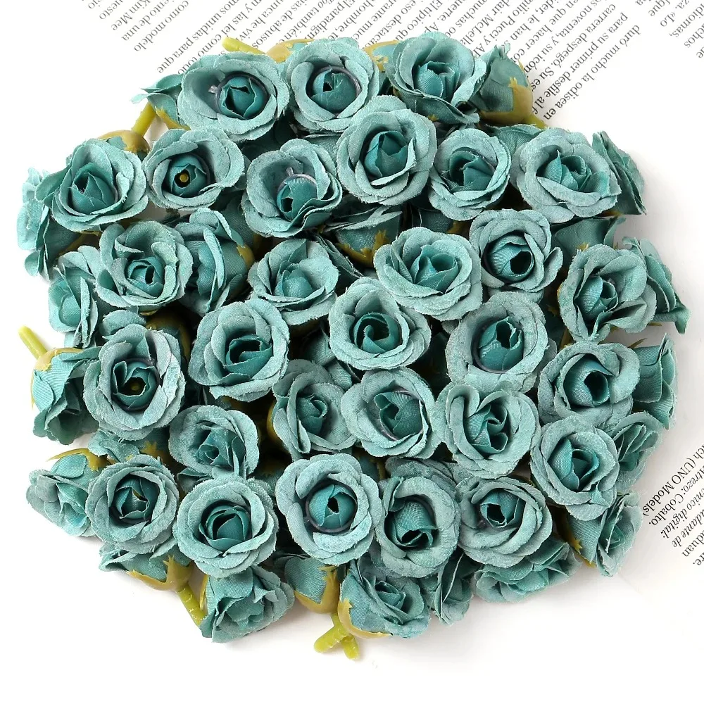 10/20/50 Stücke 2 cm Mini Rose Künstliche Blumen Köpfe Für Wohnkultur Hochzeit Dekoration Gefälschte Blumen DIY Kranz Sammelalbum Geschenke – Detail 10