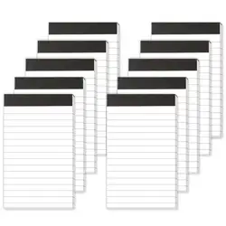 10 - Pack Mini Pocket Notebooks - Portable 30 - Page Notepads for Students and Office Use (10pcs)