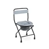 Disable Portaable Folding Bedside Handicapped Adult Toilet Potty Portable Commode Chair Elevated Seat 5