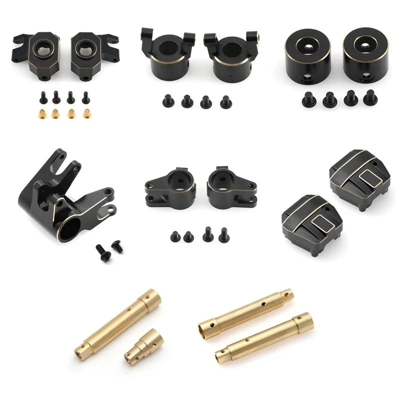 Scx10 Pro Brass Snodo Dello Sterzo C Hub Carrier Axle Tube Link Mount Copertura Differenziale Per Axial Scx10 Pro Rc Car Upgrade Parts