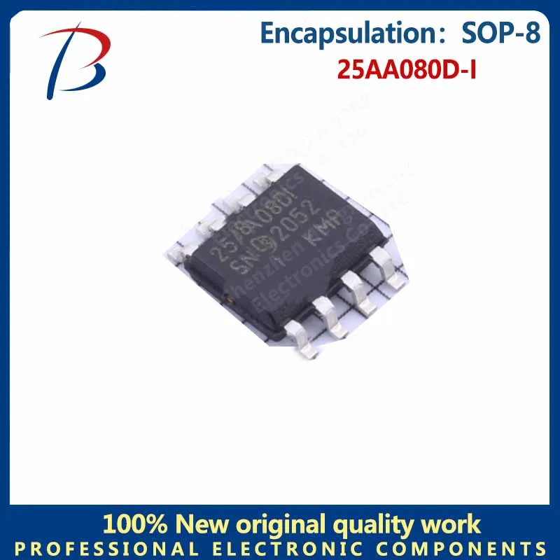 10 piezas 25AA080D-I paquete SOP-8 chip de memoria IC