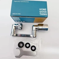 โลหะอเนกประสงค์ 1080 ° หัวฉีดน้ำแบบหมุนได้สำหรับก๊อกน้ำในครัว 2 หัว พร้อมหัวพ่นแบบฟองอากาศ 6