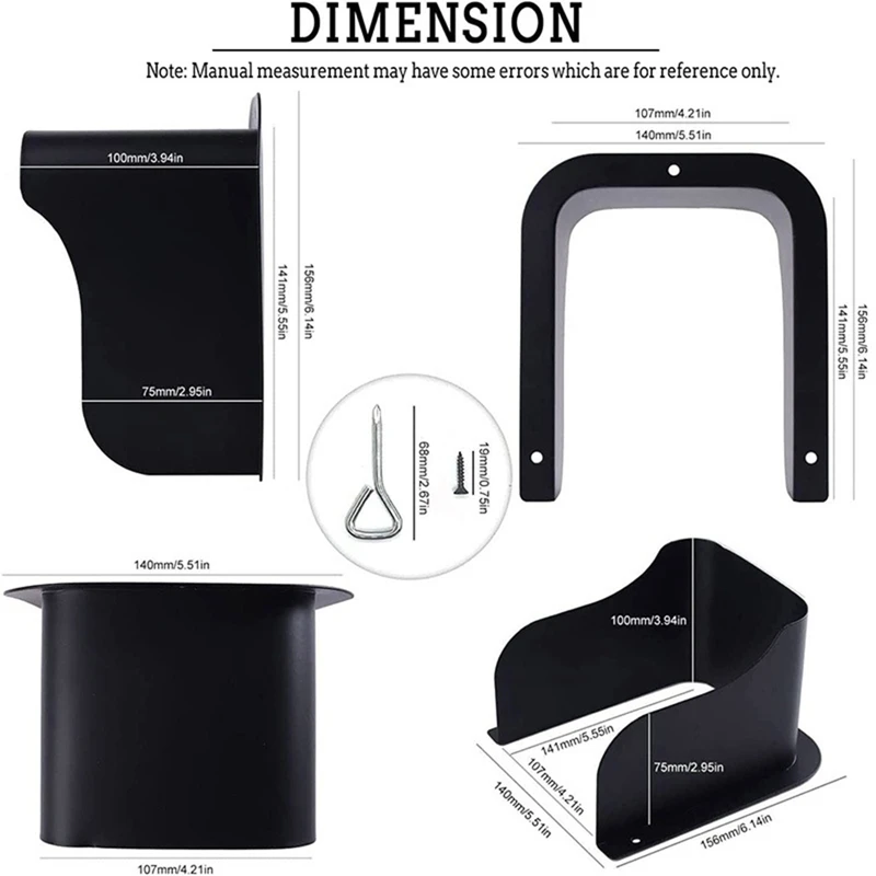 ABNO-Doorbell Rain Cover Doorbell Sun Protection Box Socket Rain Cover Visual Access Control Machine Wind Shield