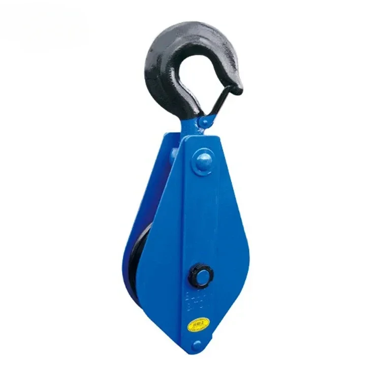 5Ton Heavy Duty Triple Wheel Wire Rope Sheave Snatch Pulley Block Lifting Swivel Hook 3