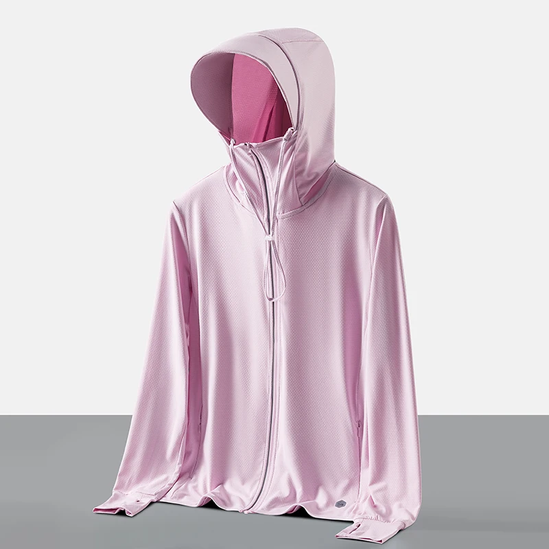 Upf50+ Sun Protection Clothing For Women Summer Outdoor Fishing Ice Silk Wai Breathable Anti-Uv Men's Long-Sleeved Ultra-Thin