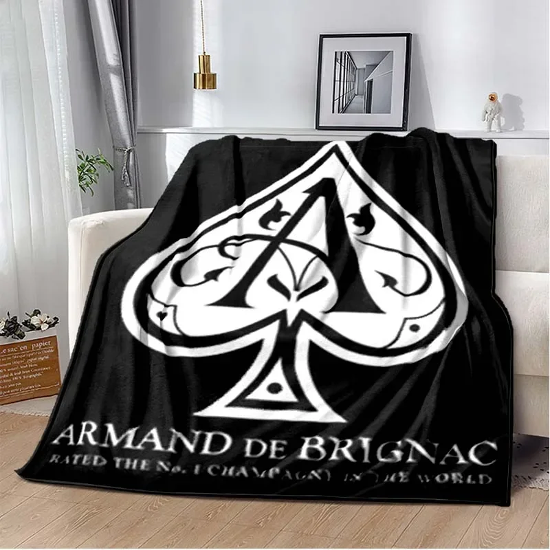 Armand De Brignac Champagne Blanket,black A,Lightweight Warm Insulation Sofa Bed Office Car Knee Pads Blankets,Decke 6