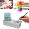 Oil Brush Washer Paint Brushes Cleaner Art Bucket Paint Brush Washer Clean Brushes Watercolor Bucket Wash Paint Hobby 4