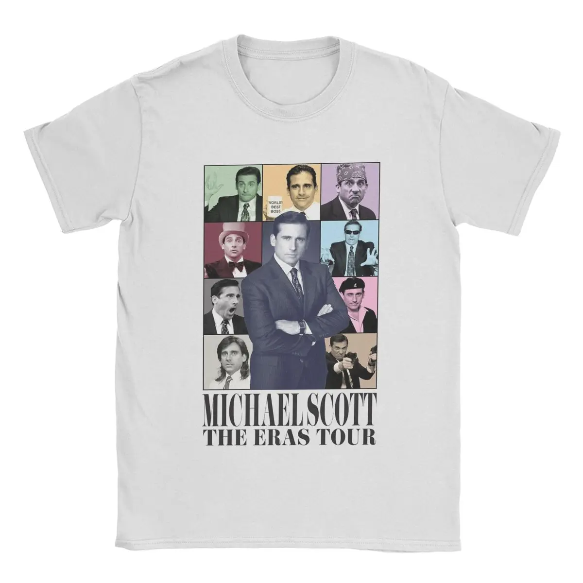 

Майкл Скотт The Eras Tour, мужские хлопковые футболки, новинка, футболки с круглым вырезом, футболки серии офис, ТВ, топы с коротким рукавом, подарок