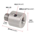 M8M to 14 F Steel