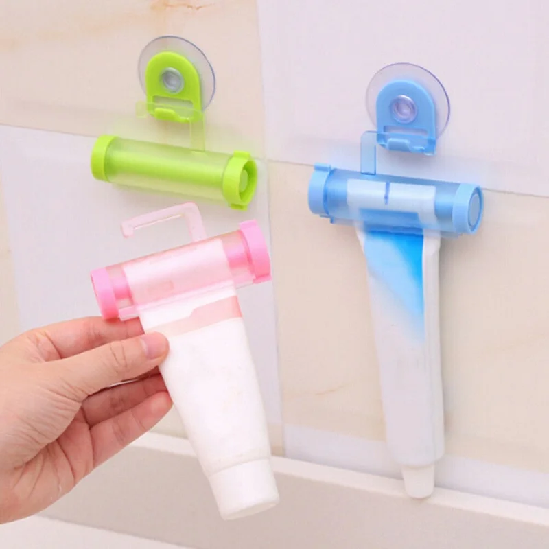 Big Size Automatic Toothpaste Dispenser Toothbrush Holder Wall Mounted Toothpaste Squeezer Rolling Tube Squeezer 4