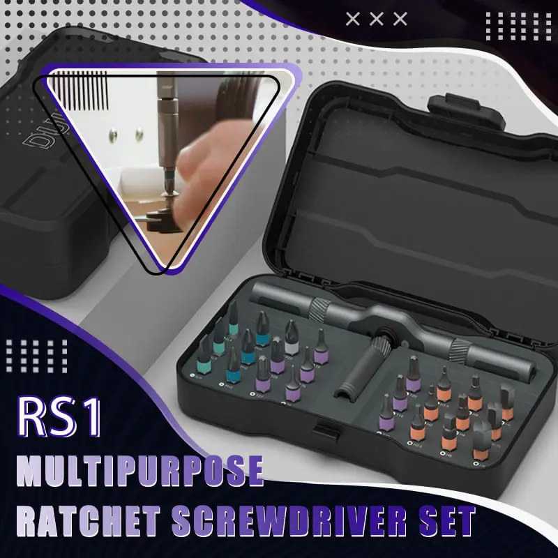 

24 in 1 Multi-purpose Ratchet Wrench Screwdriver RS1 Magnetic Bits Tools Set Household Repair DIY Household Repair Tool