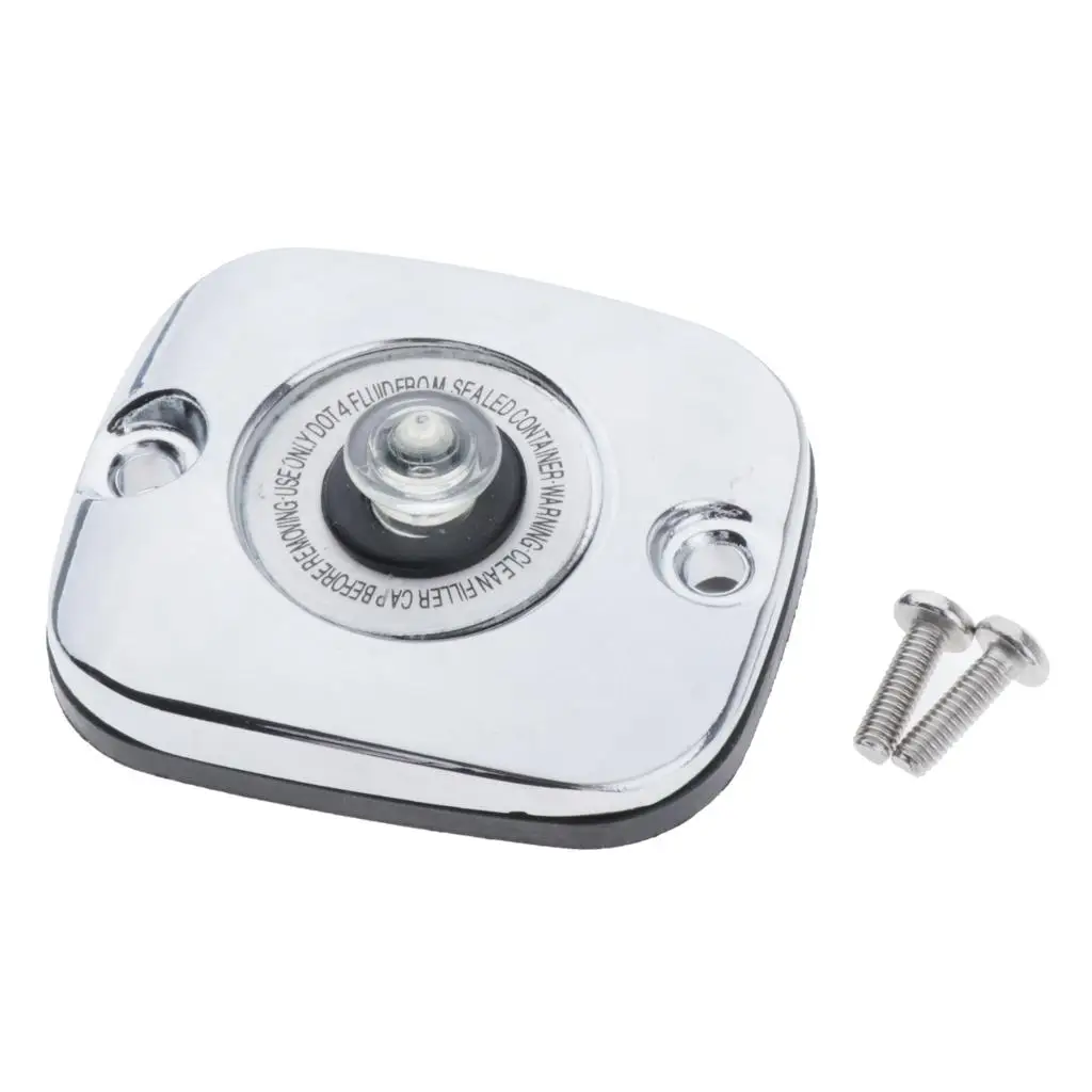Chrome Front Brake Master Cylinder Lid Cover for Touring Models 96-07