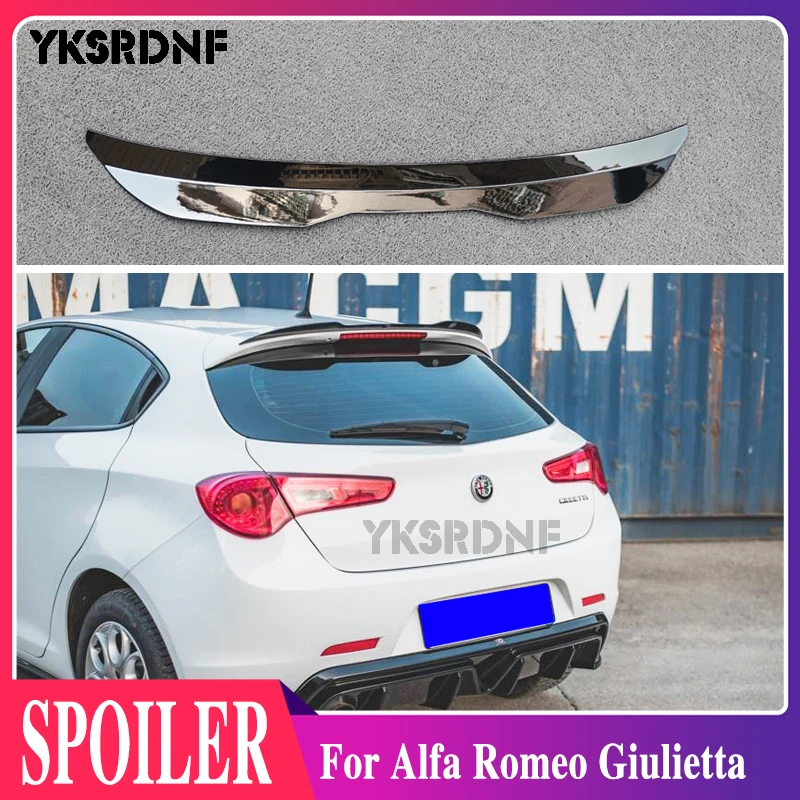 Utilizzare Per 2016-2020 Alfa Romeo Giulietta Spoiler Abs Plastica Fibra Di Carbonio Look Hatchback Suv Tetto Posteriore Ala Kit Accessori