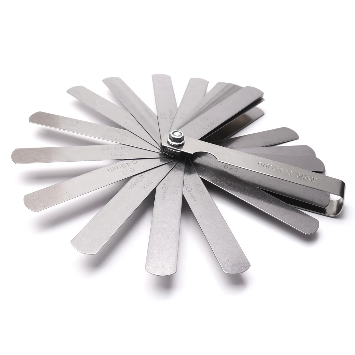 Stainless Steel Feeler Gauge 0.04mm to 0.88mm Gap Metric Filler Measuring Gauge