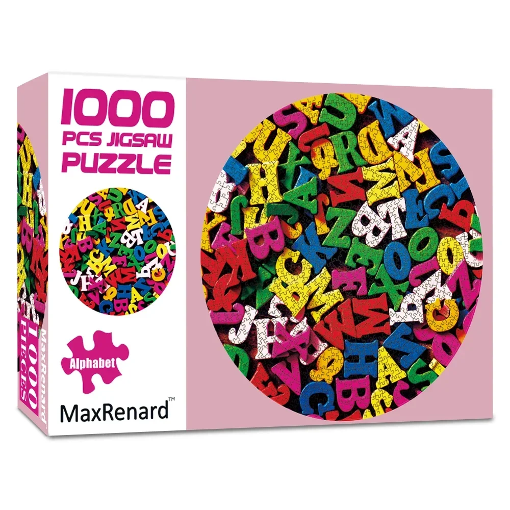Botop地球の丸い紙のパズル1000枚 大人のための丸いジグソーパズル、地球の紙の組み立ておもちゃ