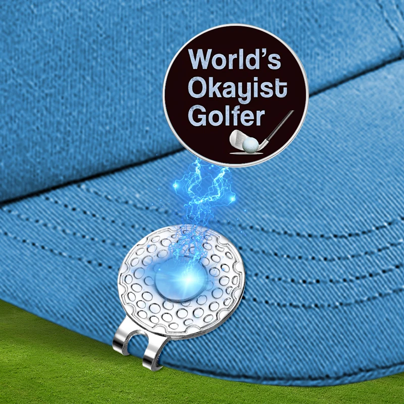 Golfer Golf Ball Marker Magnetic Hat Clip Funny Golf Accessories Gifts Men Women Novelty Gift Golf Ball Mark Golf Hat Clip