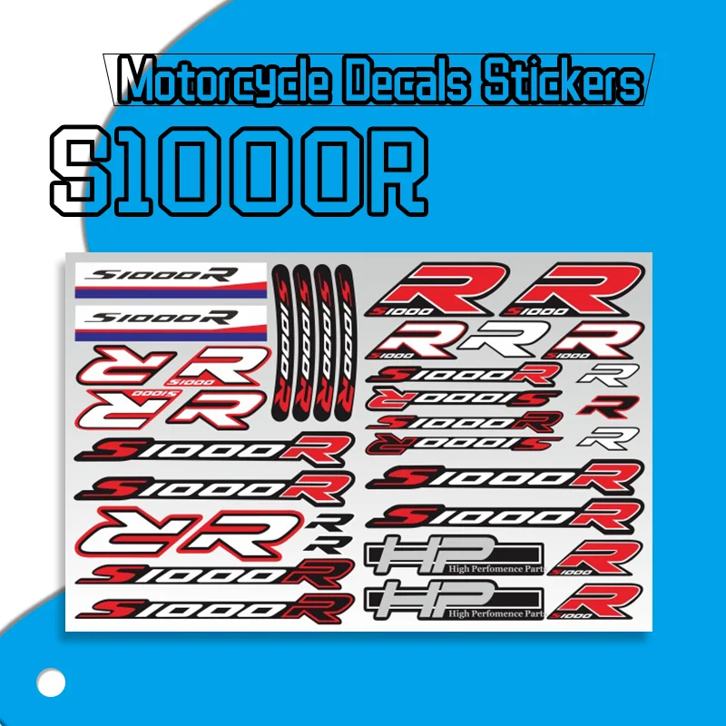 Motorcycle Reflective Waterproof Sticker Body Fuel Tank Sign Tail Box Decals Stickers For BMW S1000R S 1000R s1000r