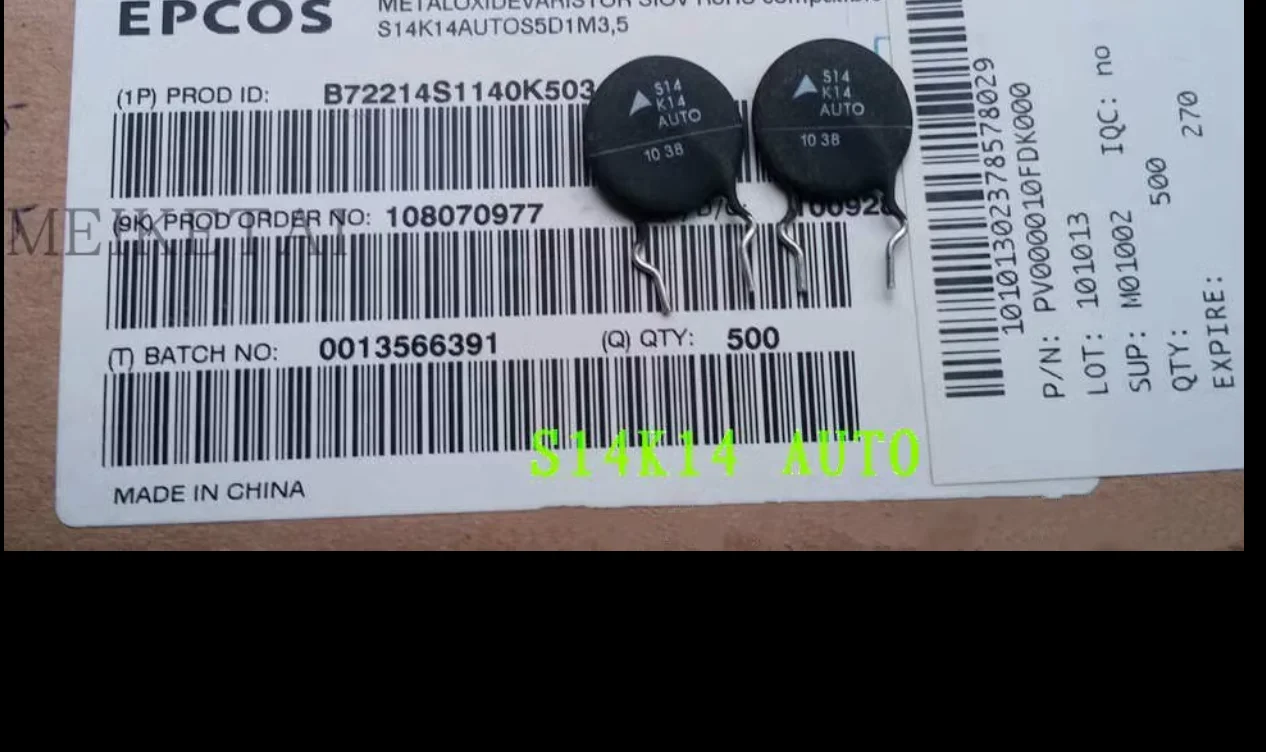 10PCS B72214S1140K503 Varistor 14VAC 14mm S14K14 AUTO